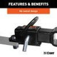 Polaris Ranger Atv Towing Starter Kit With 2" Shank And 1-7/8" Trailer Ball